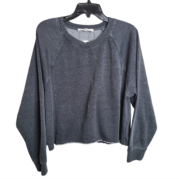 Hippie Rose Tops - Hippie Rose Cropped Dark Gray Sweatshirt NWT Ladies Size XL